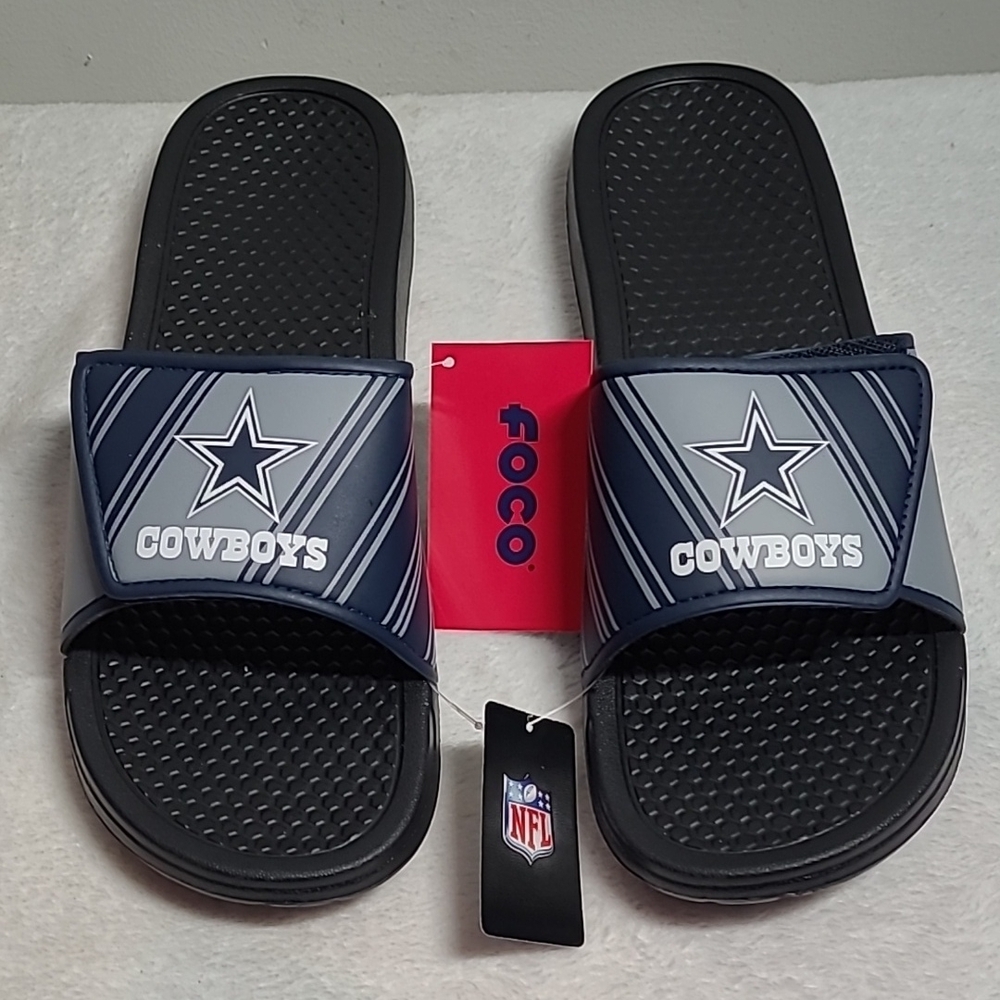 FOCO Dallas Cowboys Slide Sandals